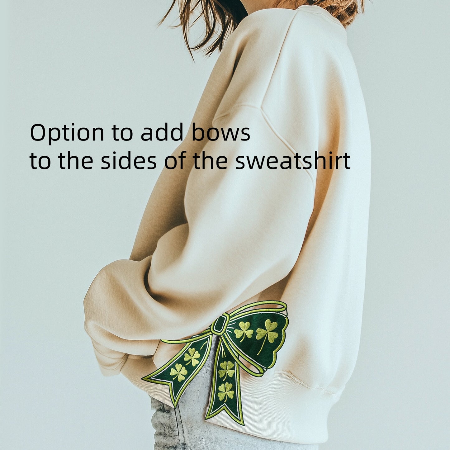 Sweat-shirt porte-bonheur à paillettes pour la Saint-Patrick