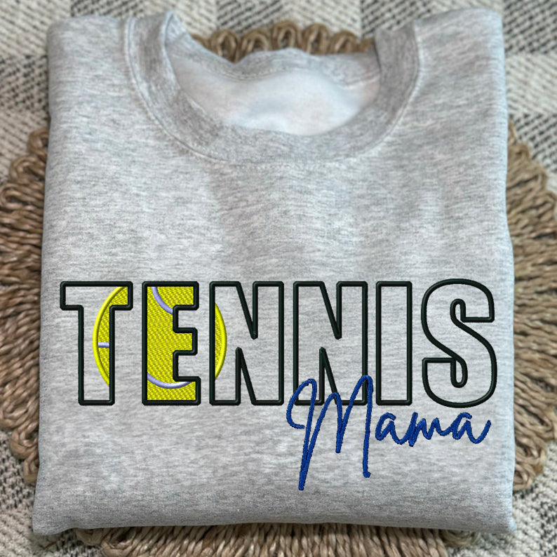 Custom Sports Embroidered Mama/Mom/Nana Sweatshirt