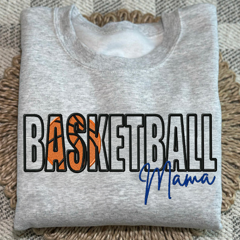 Custom Sports Embroidered Mama/Mom/Nana Sweatshirt