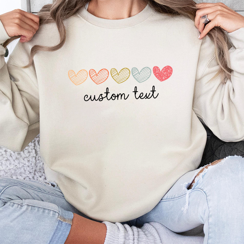 T-shirt personnalisé avec un joli cœur