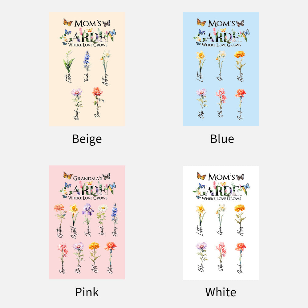 2025NEW🌟Mom's Garden Where Love Grows Customized Blanket Butterfly