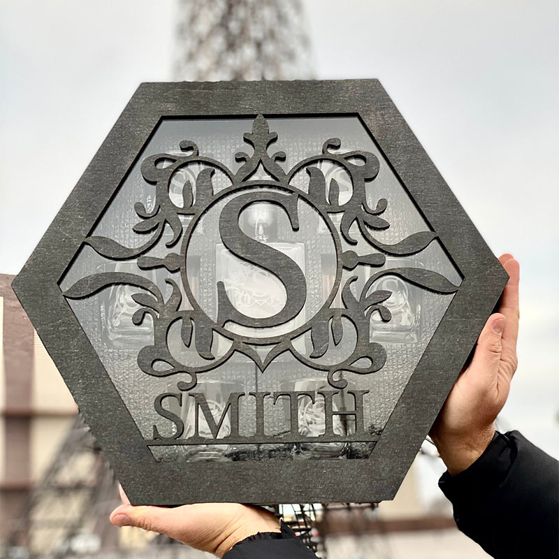 Coffret carafe à whisky, cadeau personnalisé, whisky bourbon, cadeau de Noël