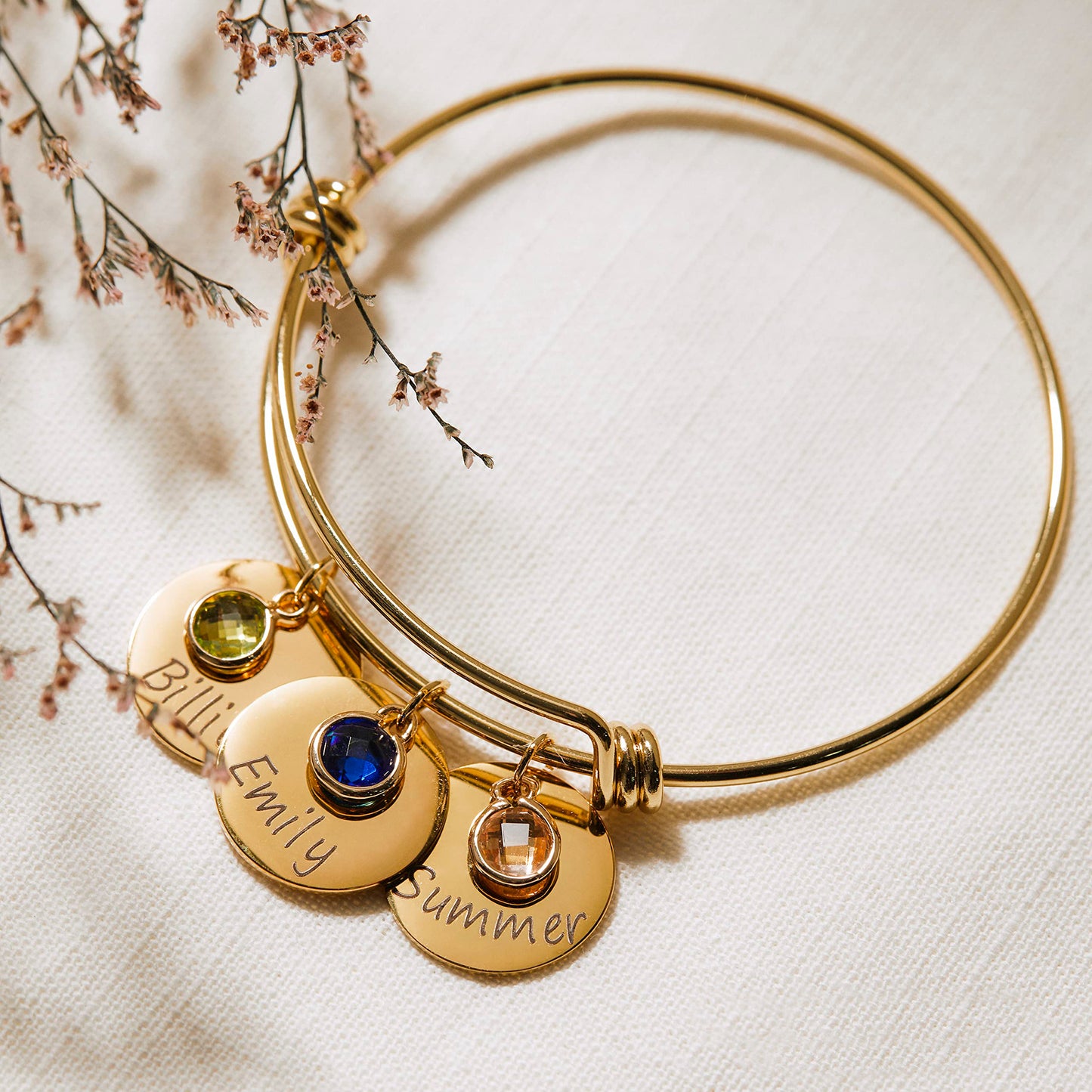 For Her Personalized Mother's Day Gift Custom Birthstone Bracelet
