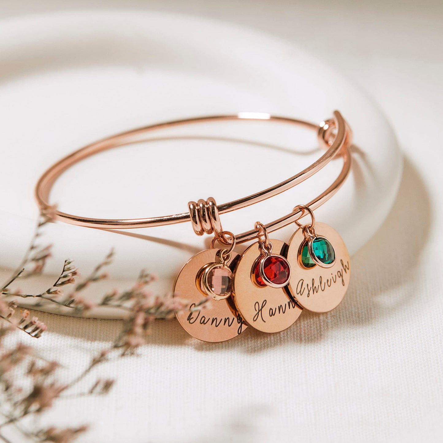 For Her Personalized Mother's Day Gift Custom Birthstone Bracelet