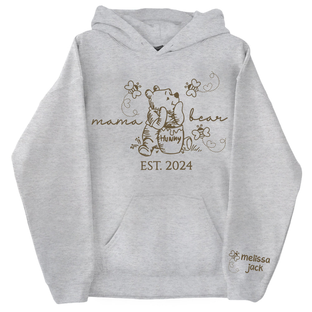 Custom Mama Bear Est And Grandkids Shirts For Grandma