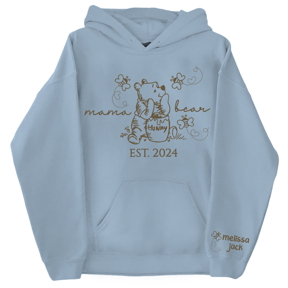 Custom Mama Bear Est And Grandkids Shirts For Grandma