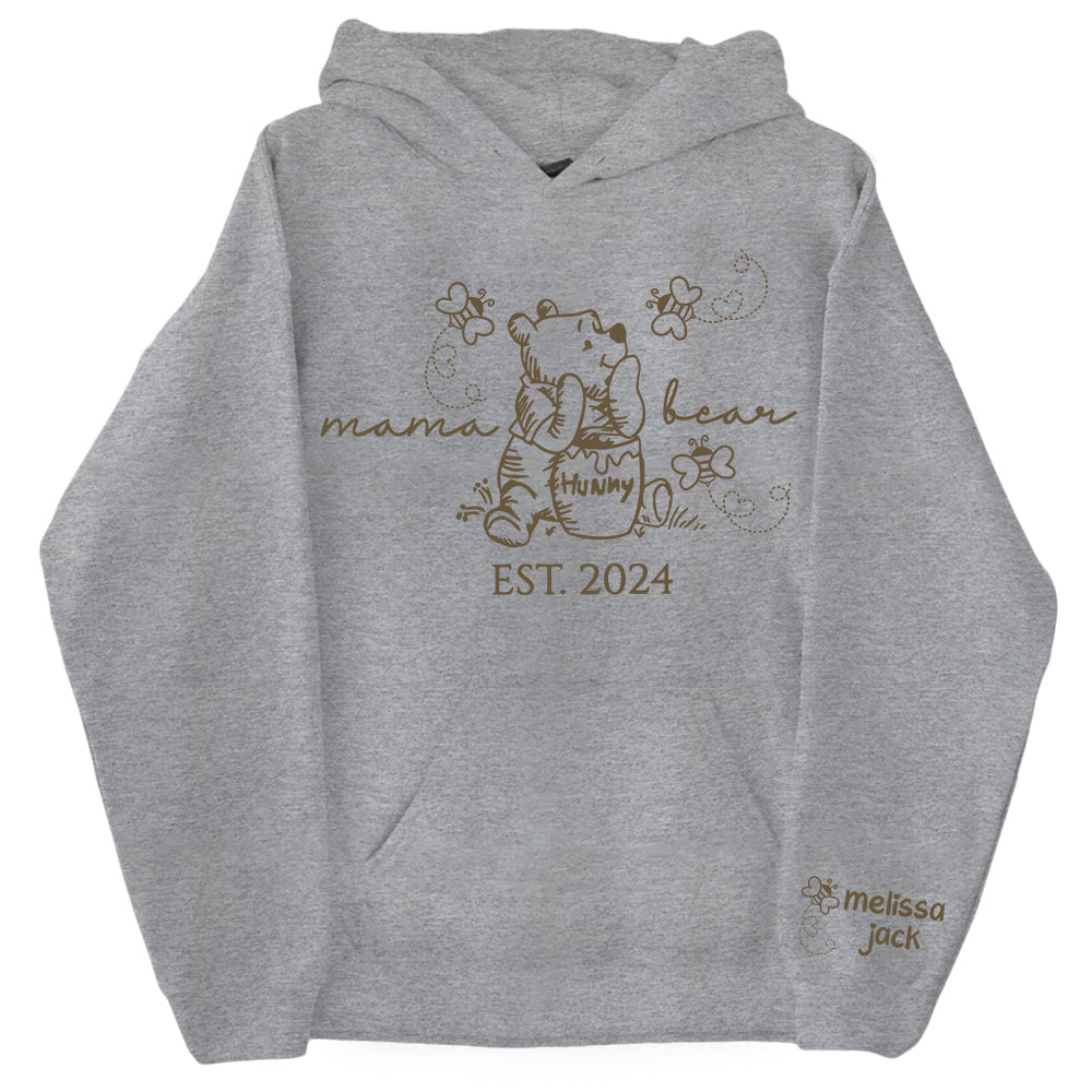 Custom Mama Bear Est And Grandkids Shirts For Grandma