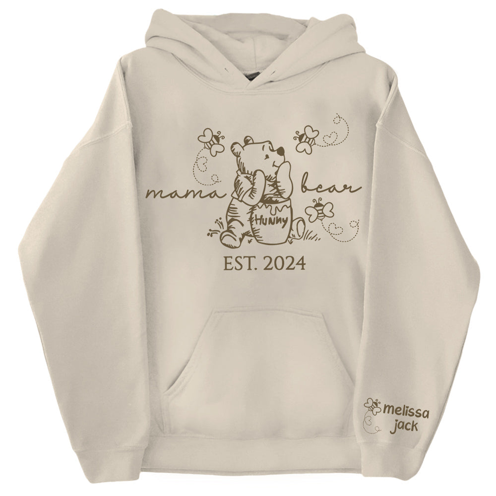 Custom Mama Bear Est And Grandkids Shirts For Grandma
