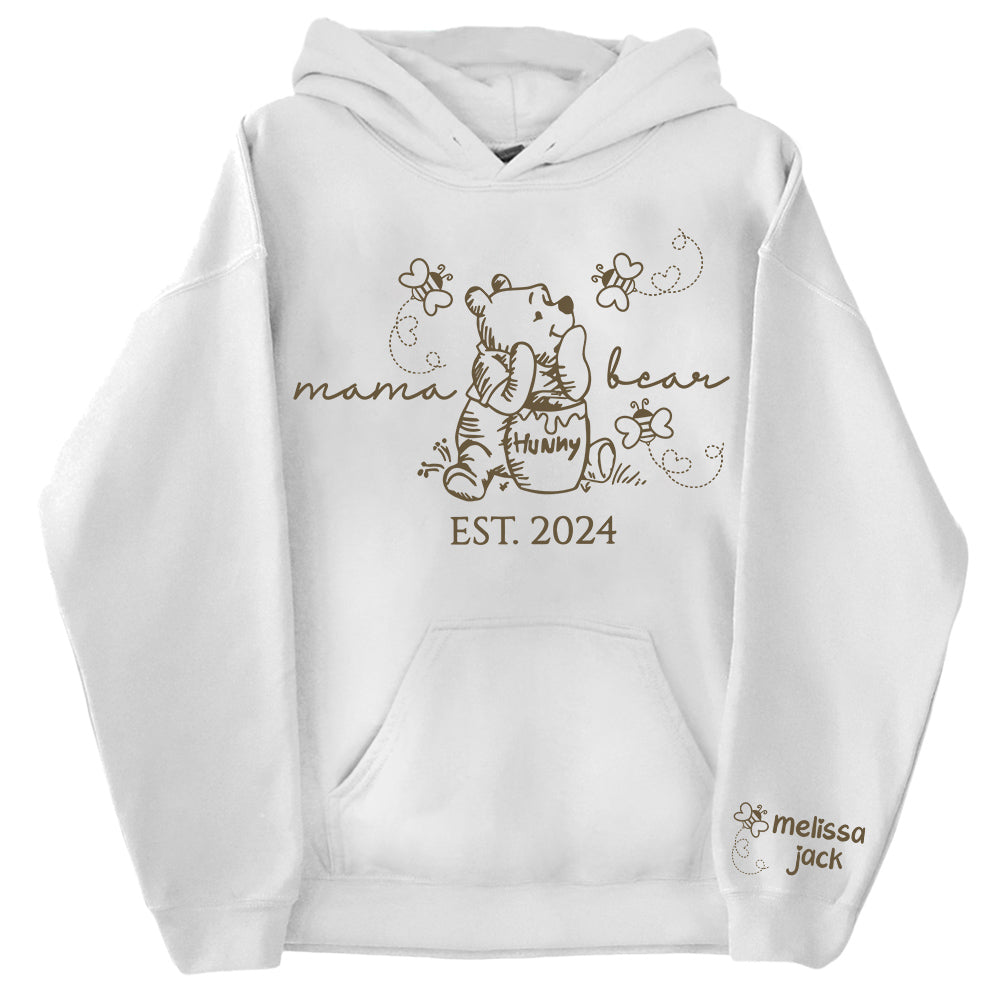 Custom Mama Bear Est And Grandkids Shirts For Grandma