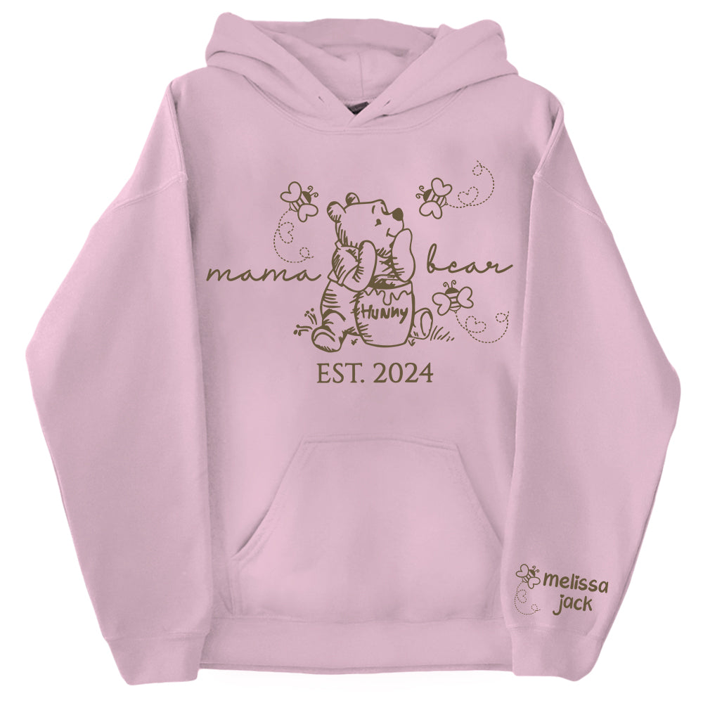 Custom Mama Bear Est And Grandkids Shirts For Grandma