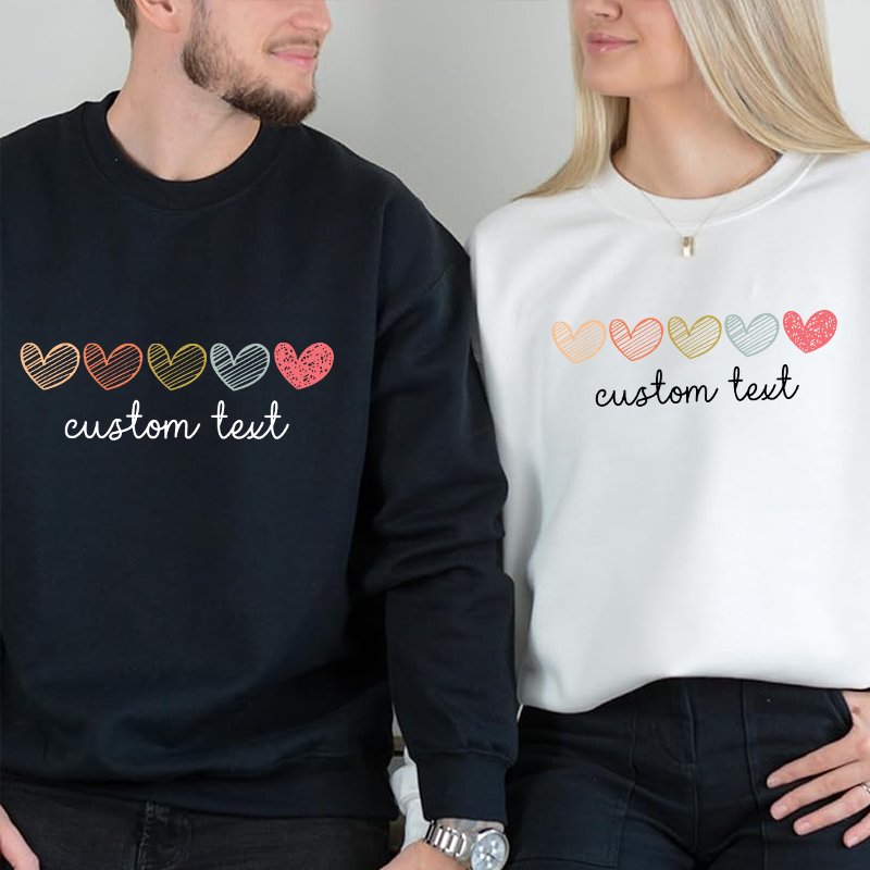 T-shirt personnalisé avec un joli cœur