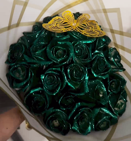 💕Bouquet de roses scintillantes💕Bouquet de roses éternelles scintillantes pour couple