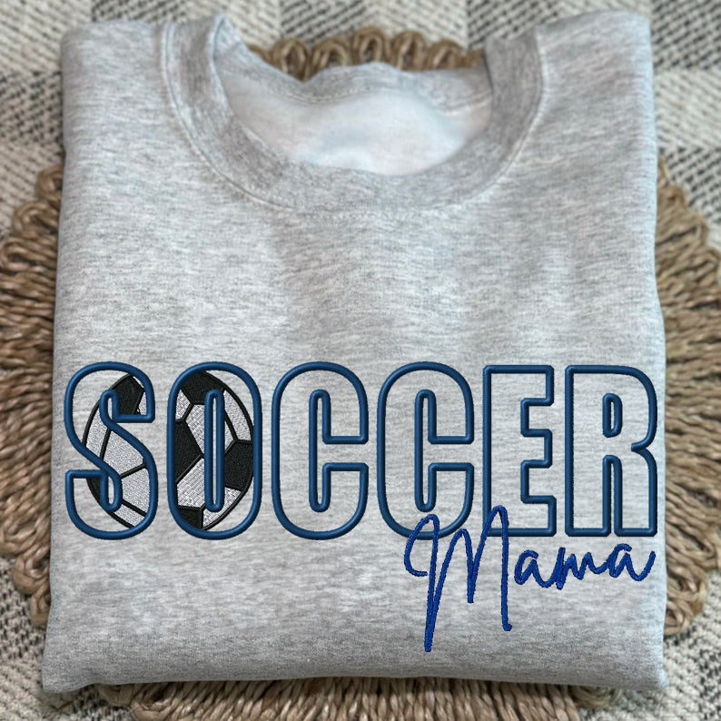 Custom Sports Embroidered Mama/Mom/Nana Sweatshirt