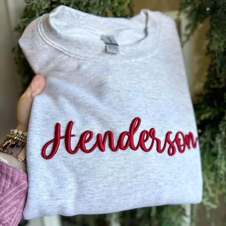 Sweat-shirt brodé 3D PUFF personnalisé