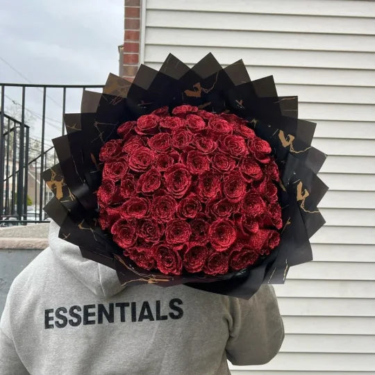 💕Bouquet de roses scintillantes💕Bouquet de roses éternelles scintillantes pour couple