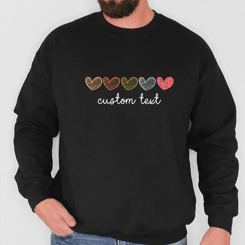 T-shirt personnalisé avec un joli cœur