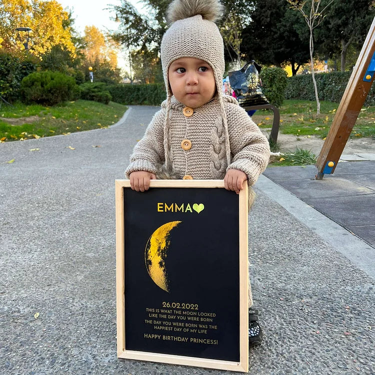 Custom Real Moon Phase Art