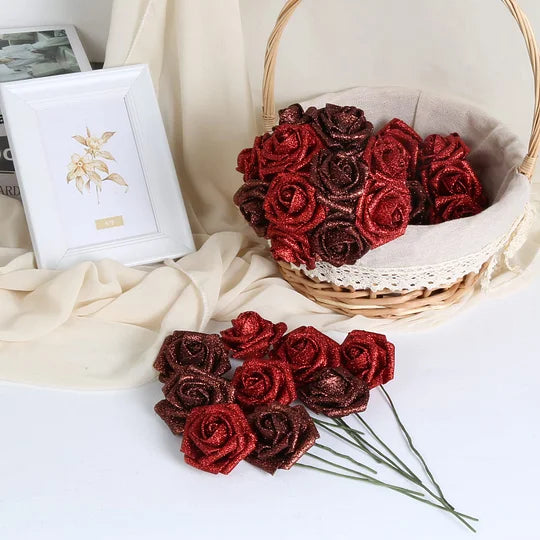 💕Bouquet de roses scintillantes💕Bouquet de roses éternelles scintillantes pour couple