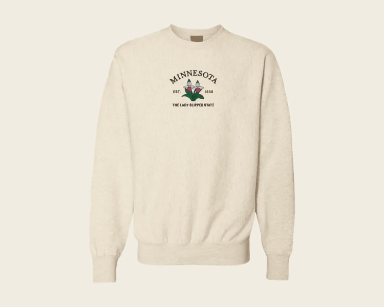 Sweat-shirt brodé personnalisé avec fleur d'État