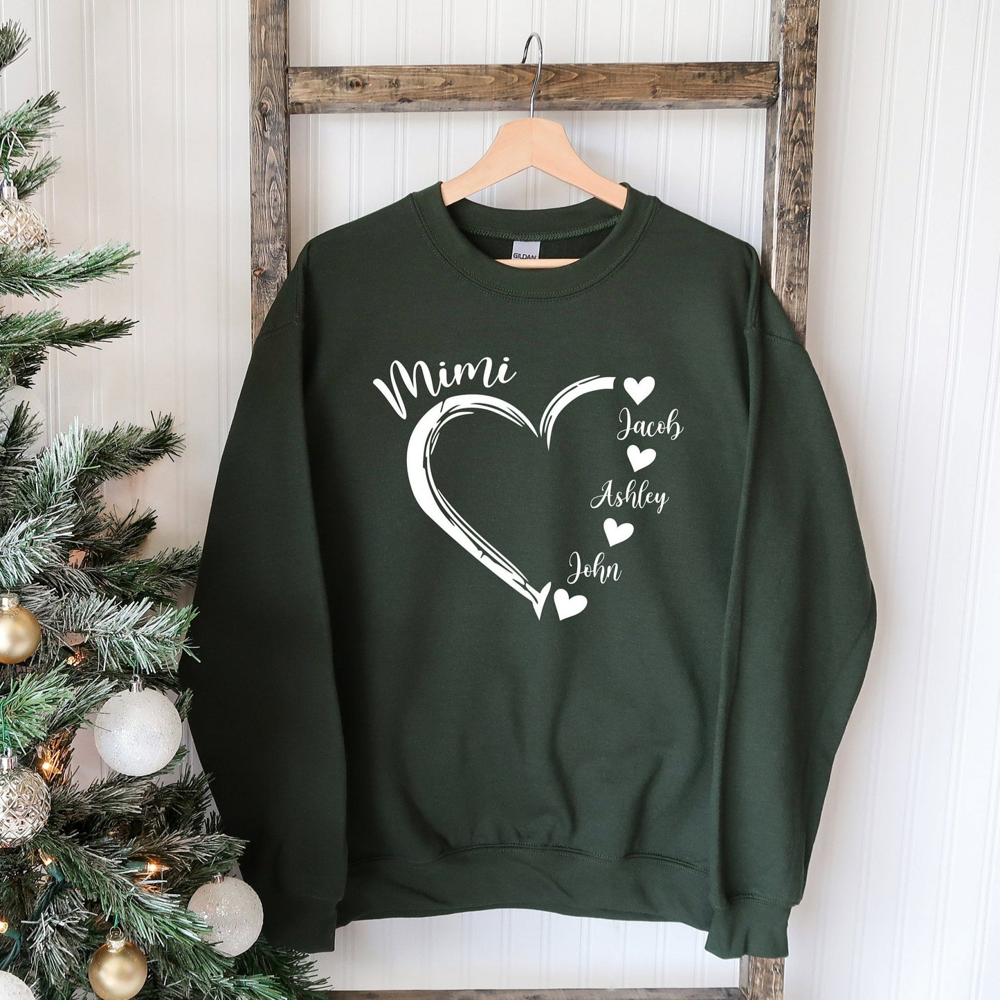 Sweat-shirt à capuche personnalisé « Mama Grandma »
