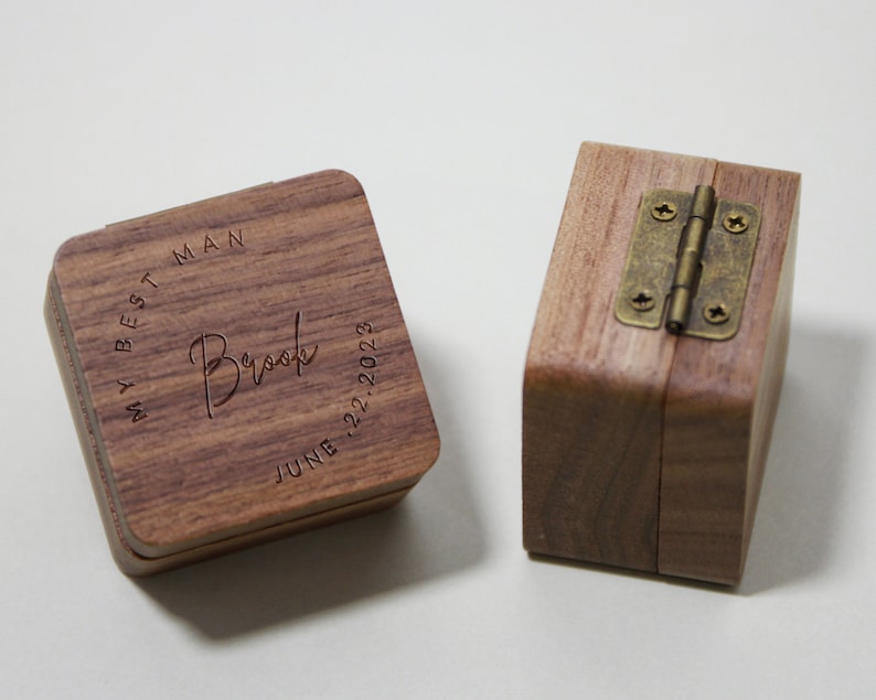 Custom Wooden Guitar Picks Box,Music Gift for Guitarist Musician