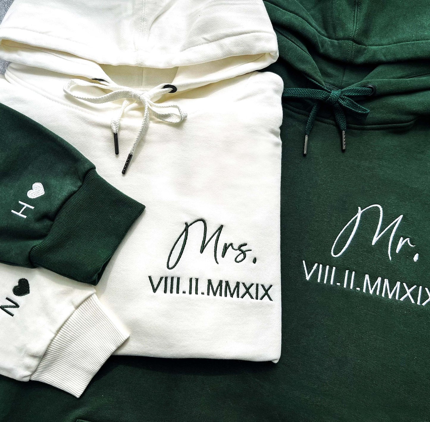 Custom Anniversary Embroidered Roman Numeral Sweatshirt