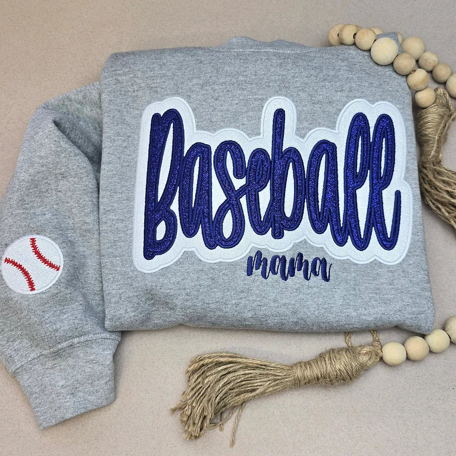 Customized Balls Glitter Mama Sweatshirt, Gift For Sports Lovers, Mama Sweatshirt