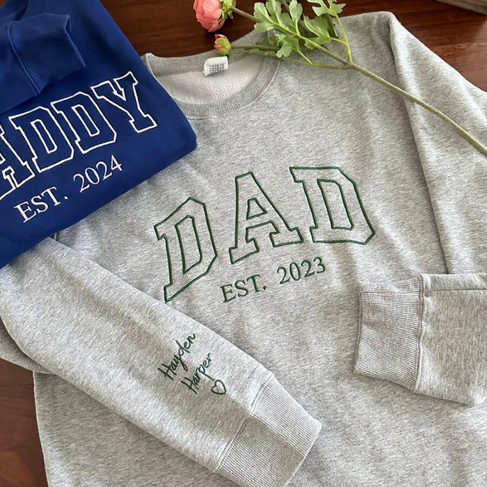 Mothers Day Personalized Mama Embroidered Sweatshirt With Bow Detail