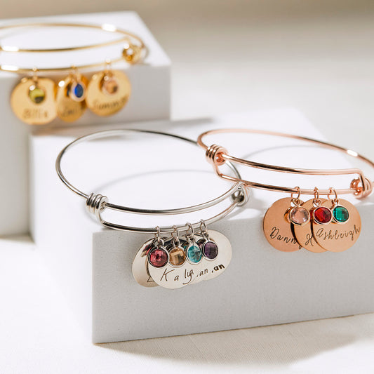 For Her Personalized Mother's Day Gift Custom Birthstone Bracelet