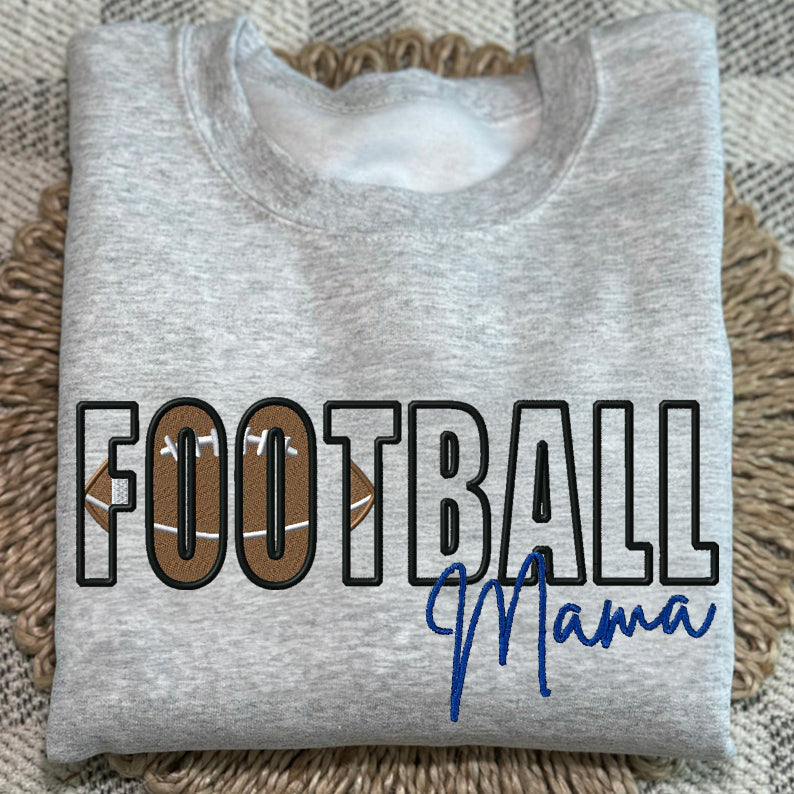 Custom Sports Embroidered Mama/Mom/Nana Sweatshirt