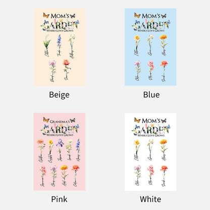2025NEW🌟Mom's Garden Where Love Grows Customized Blanket Butterfly