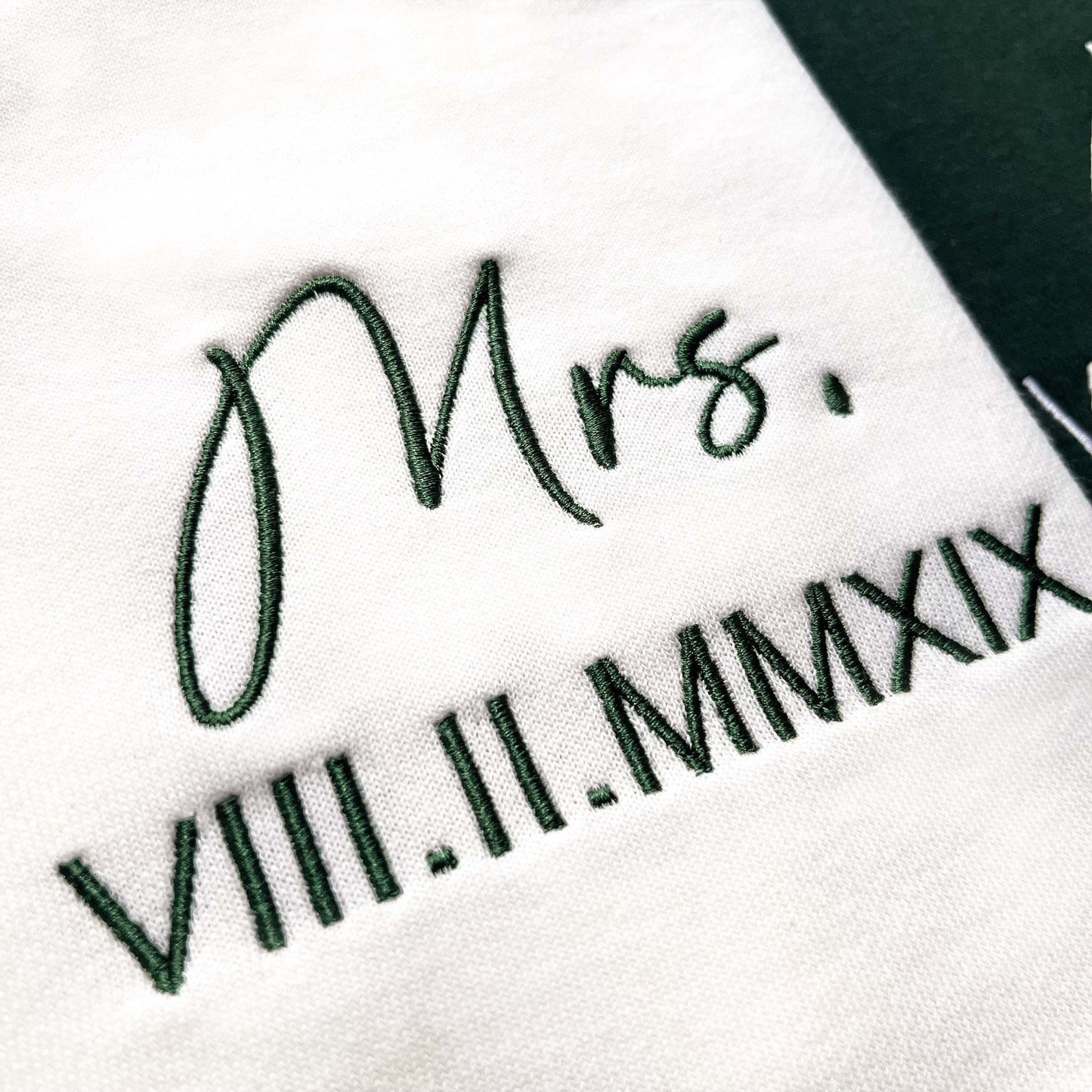 Custom Anniversary Embroidered Roman Numeral Sweatshirt