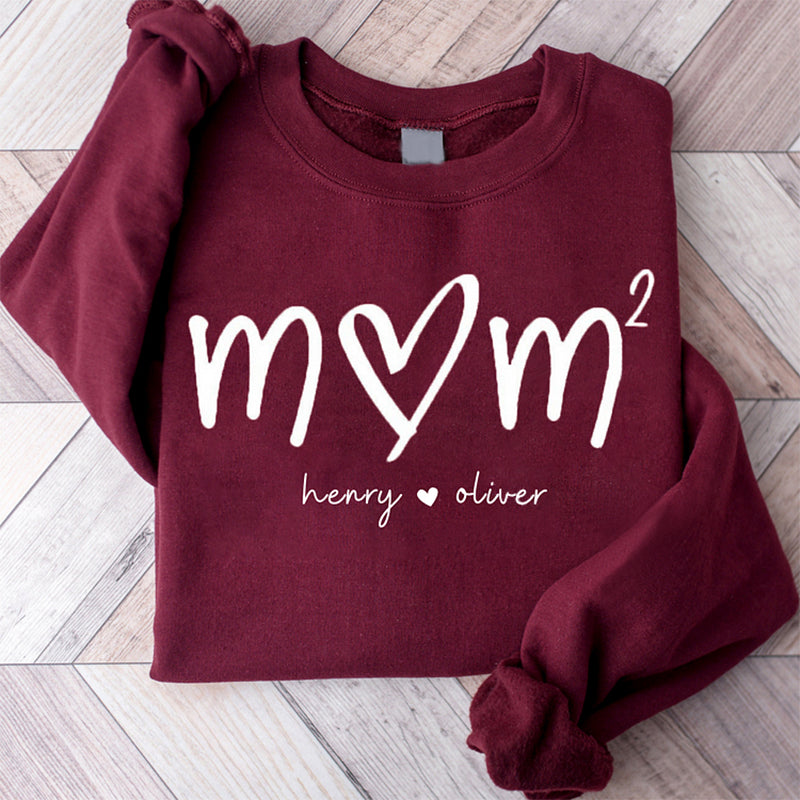 Mom Means Everything - Family Custom Sweatshirt With Design On Chest