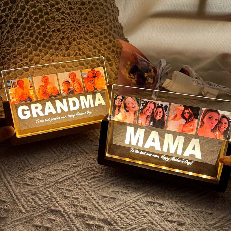 À la meilleure maman du monde, bonne fête des Mères ! - Plaque photo acrylique personnalisée
