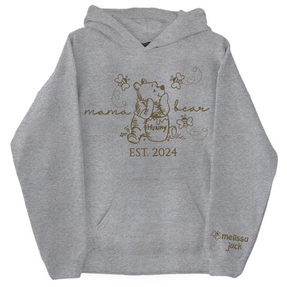 Custom Mama Bear Est And Grandkids Shirts For Grandma