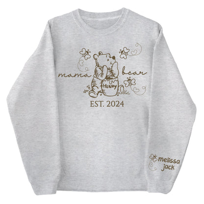 Custom Mama Bear Est And Grandkids Shirts For Grandma