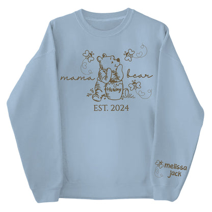 Custom Mama Bear Est And Grandkids Shirts For Grandma