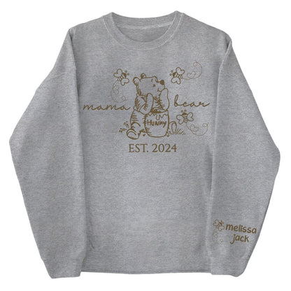 Custom Mama Bear Est And Grandkids Shirts For Grandma