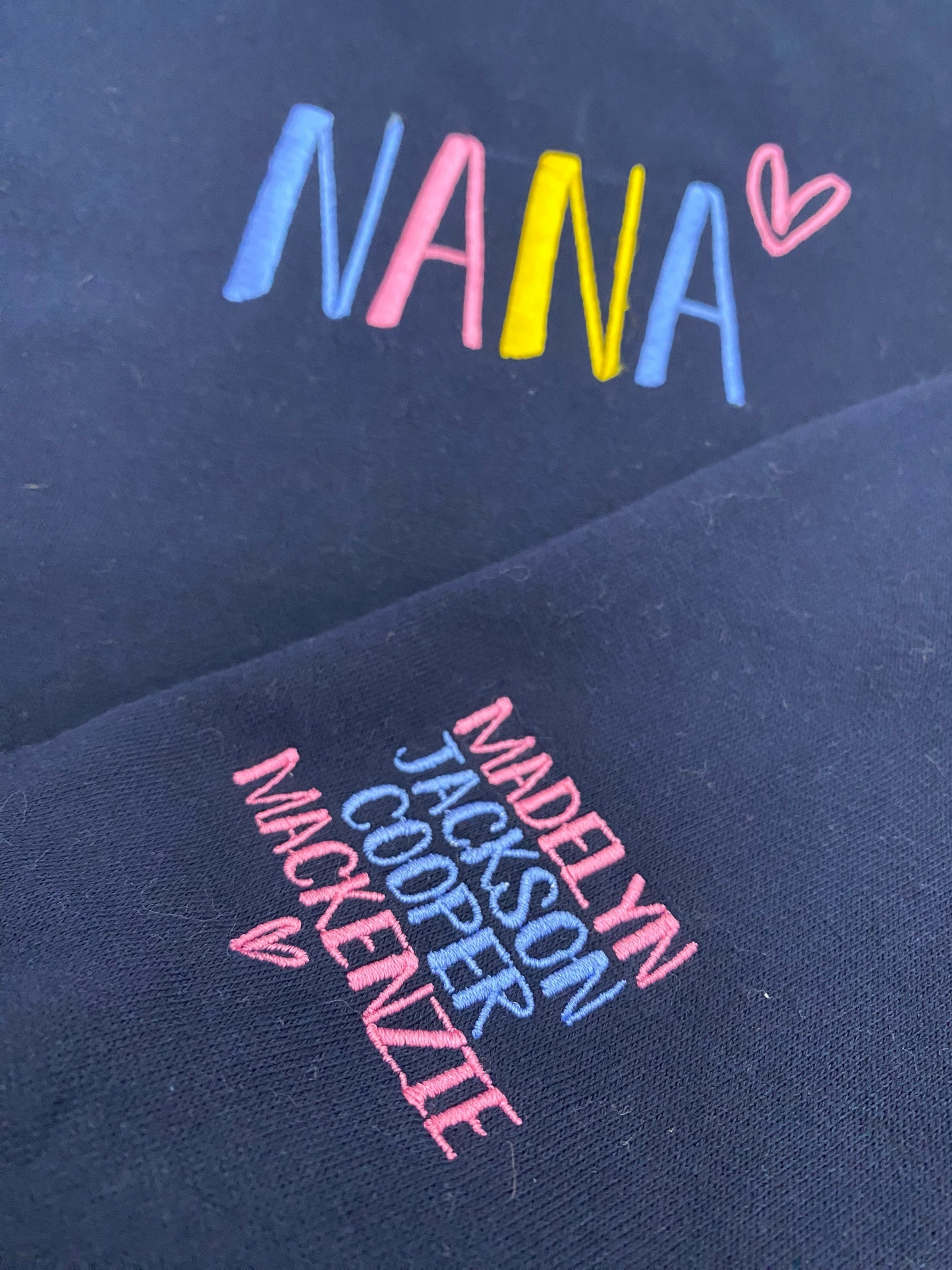 Custom Embroidered Grandma Mother's day Sweatshirt