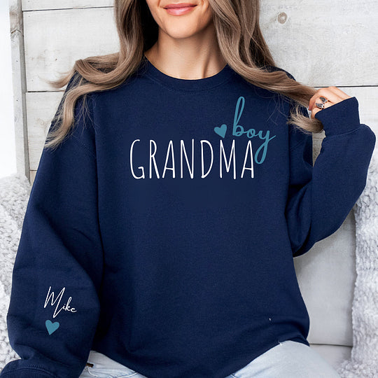 Custom Mama Sweatshirt with Kid Name