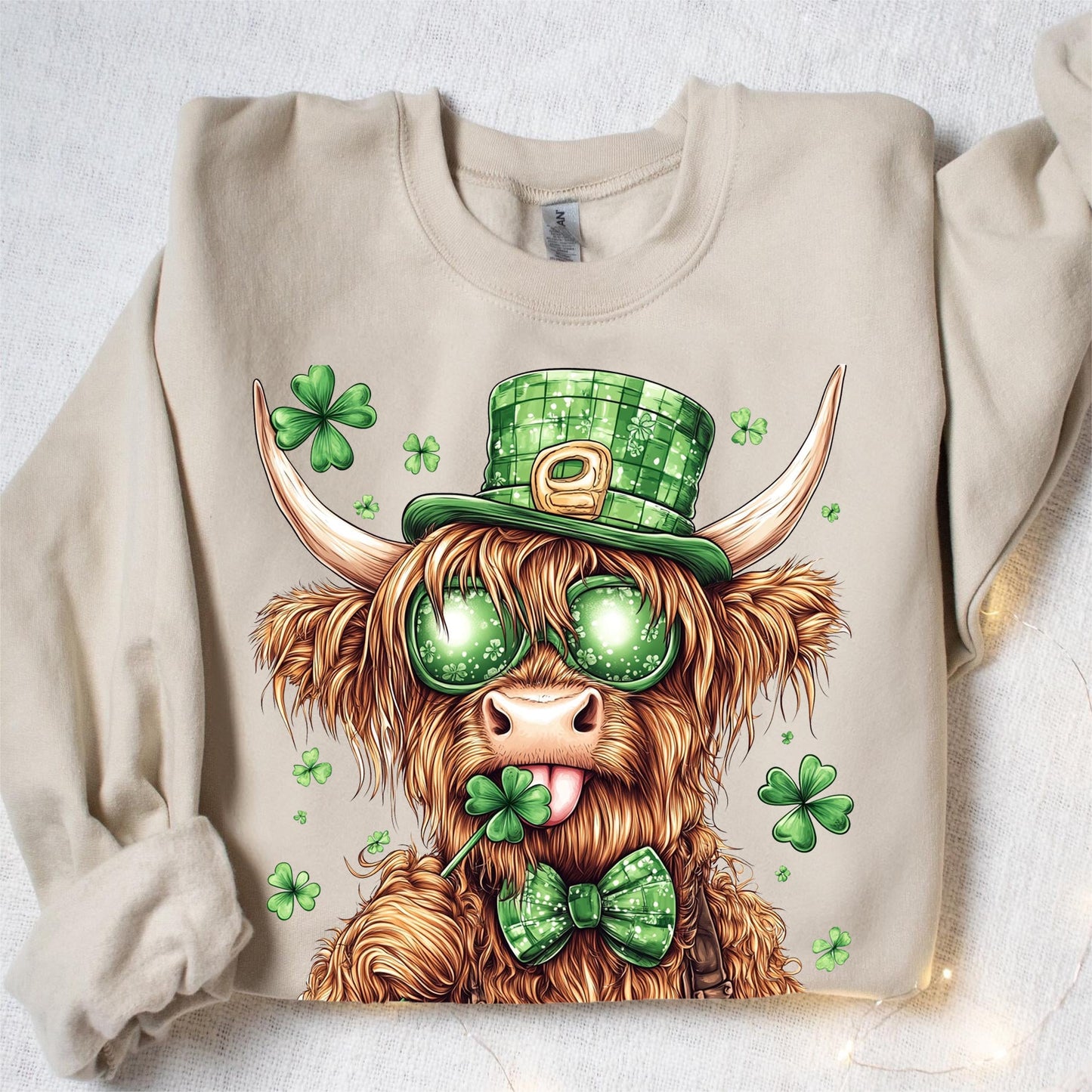 Personalized St. Patrick's Pet Lover Lucky Shamrock Sweatshirt