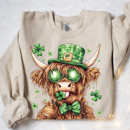 Personalized St. Patrick's Pet Lover Lucky Shamrock Sweatshirt