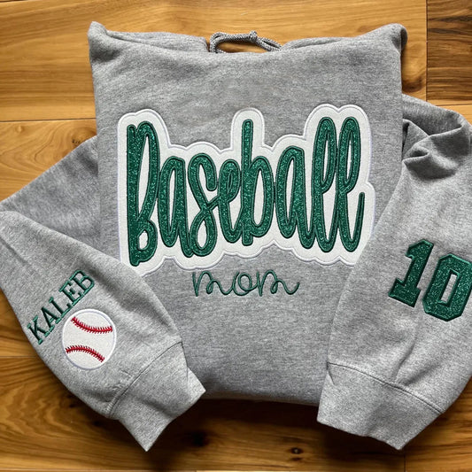 Customized Balls Glitter Mama Sweatshirt, Gift For Sports Lovers, Mama Sweatshirt