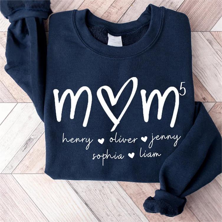 Mom Means Everything - Family Custom Sweatshirt With Design On Chest