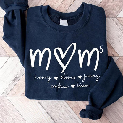 Mom Means Everything - Family Custom Sweatshirt With Design On Chest