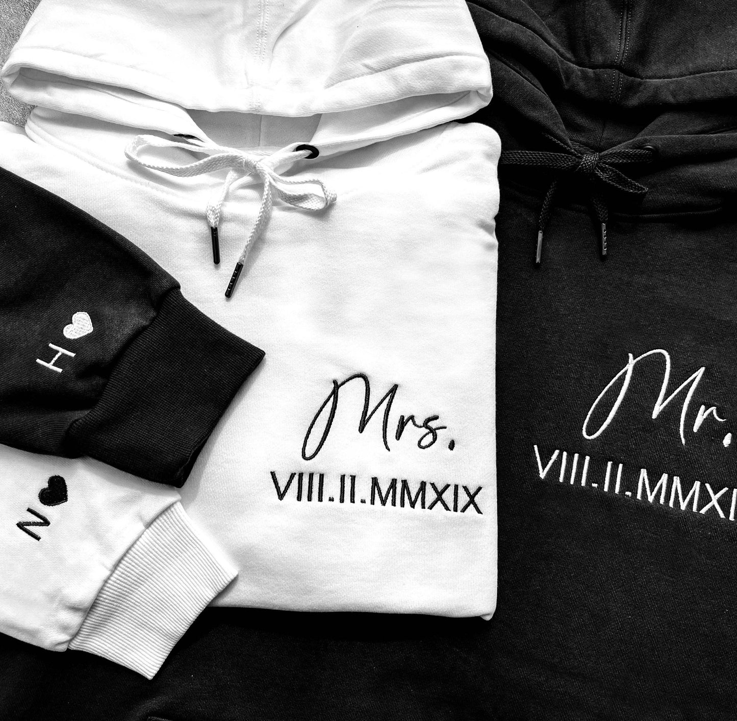 Custom Anniversary Embroidered Roman Numeral Sweatshirt