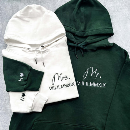 Custom Anniversary Embroidered Roman Numeral Sweatshirt