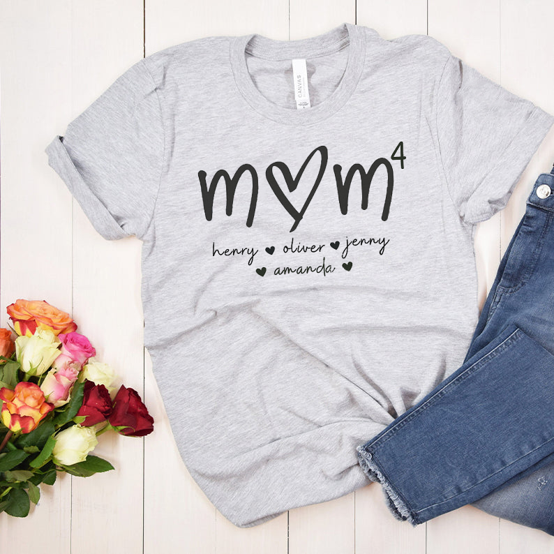 Mom Means Everything - Family Custom Sweatshirt With Design On Chest