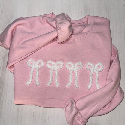 Custom Chenille Yarn Embroidered Sweatshirt