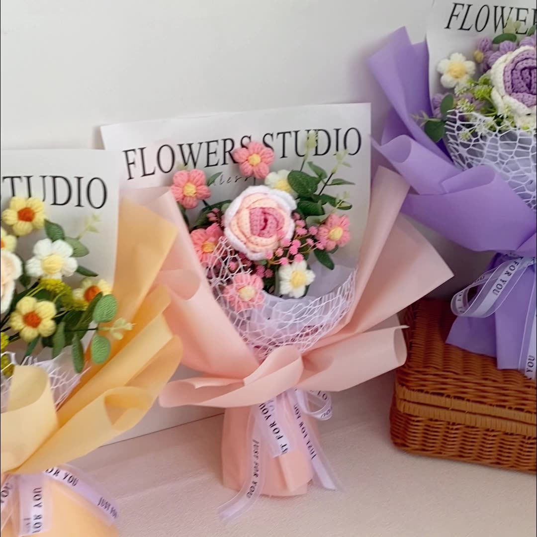 Crochet Flower Bouquet